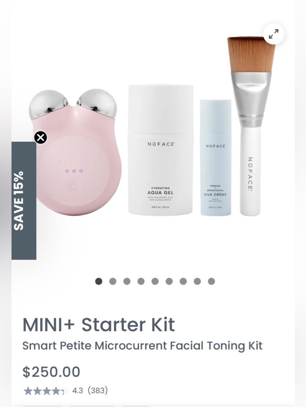 NuFACE MINI - Pink Microcurrent Facial Toning Set